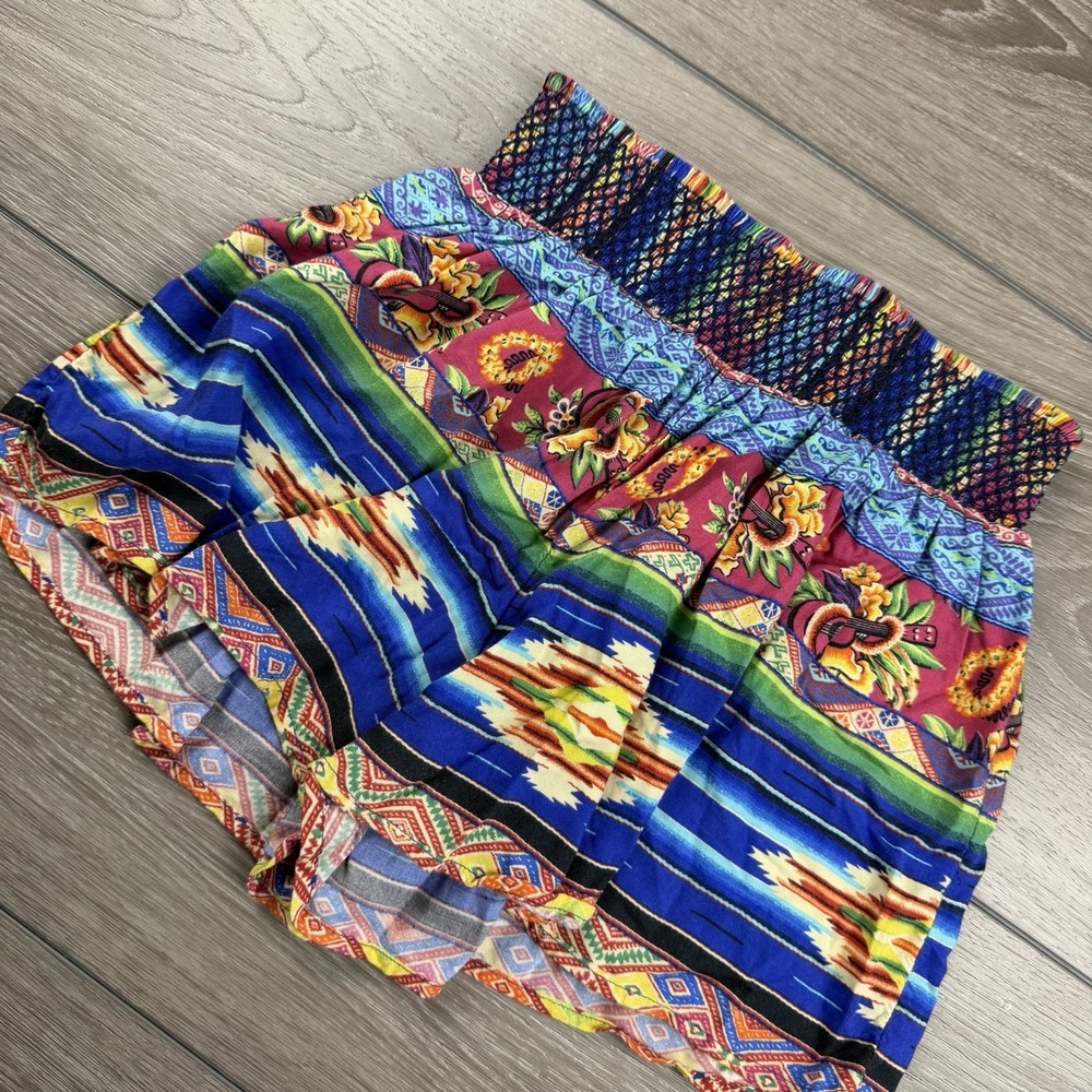Polo Ralph Lauren Women's Festive Boho Aztec Pull On Shorts Multicolor Size 10‎